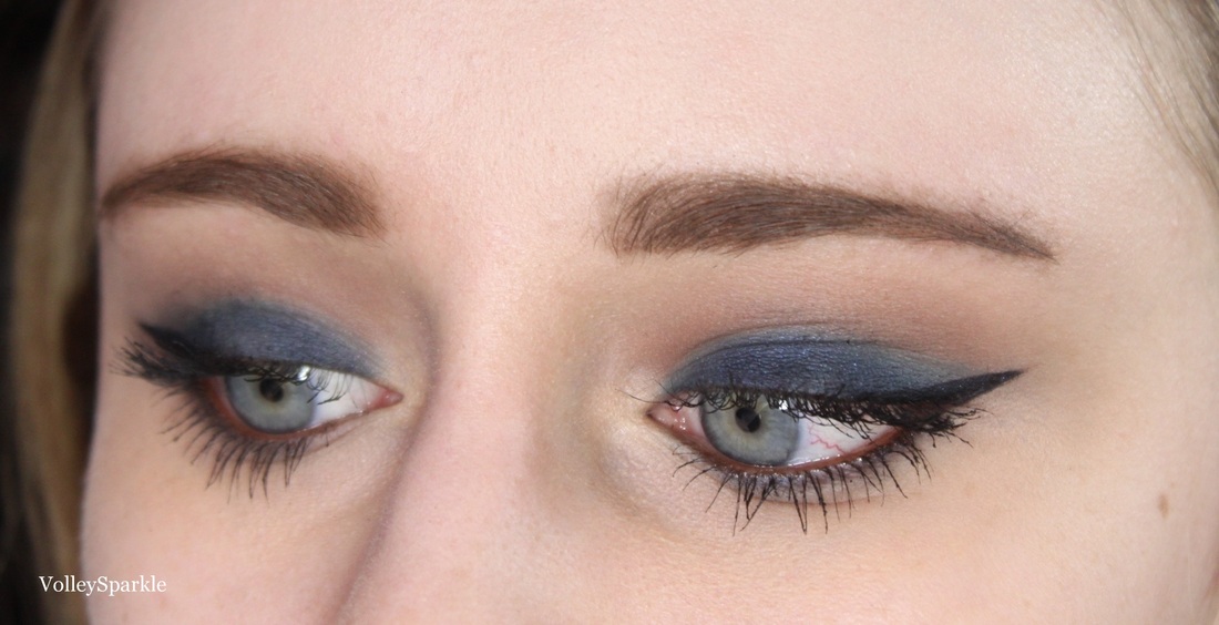 Navy And Brown Eye Makeup Look How To Volleysparkle