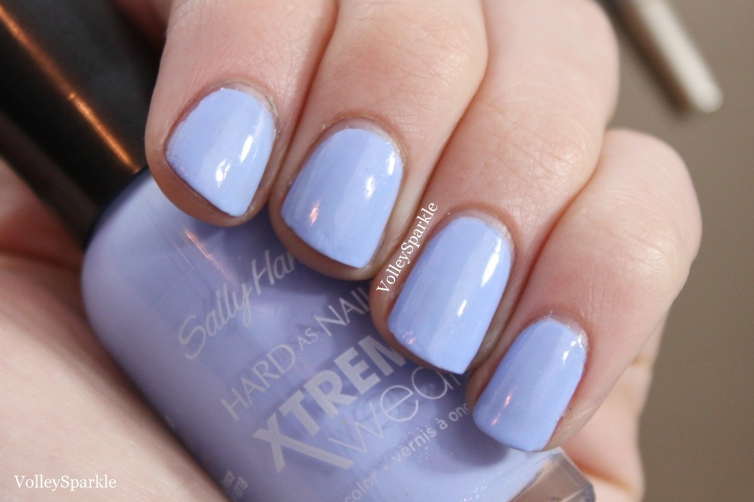 Sally Hansen Xtreme Wear Babe Blue Nail Color | Review & Swatches -  volleysparkle