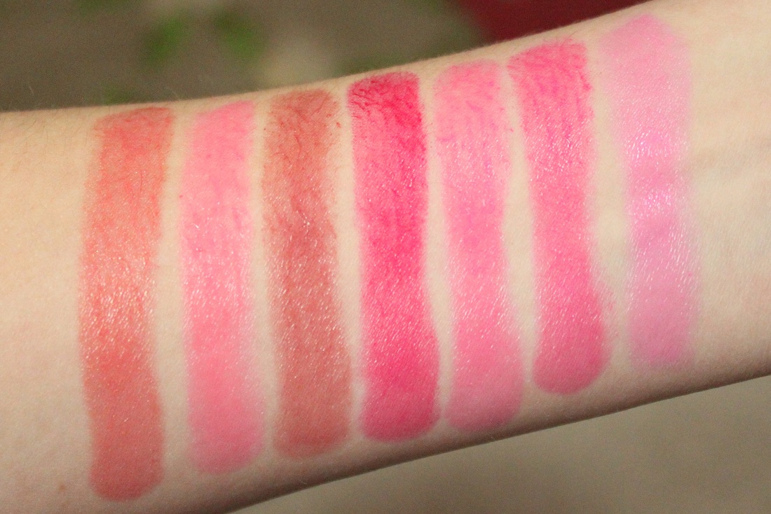 maybelline color whisper swatches coral ambition