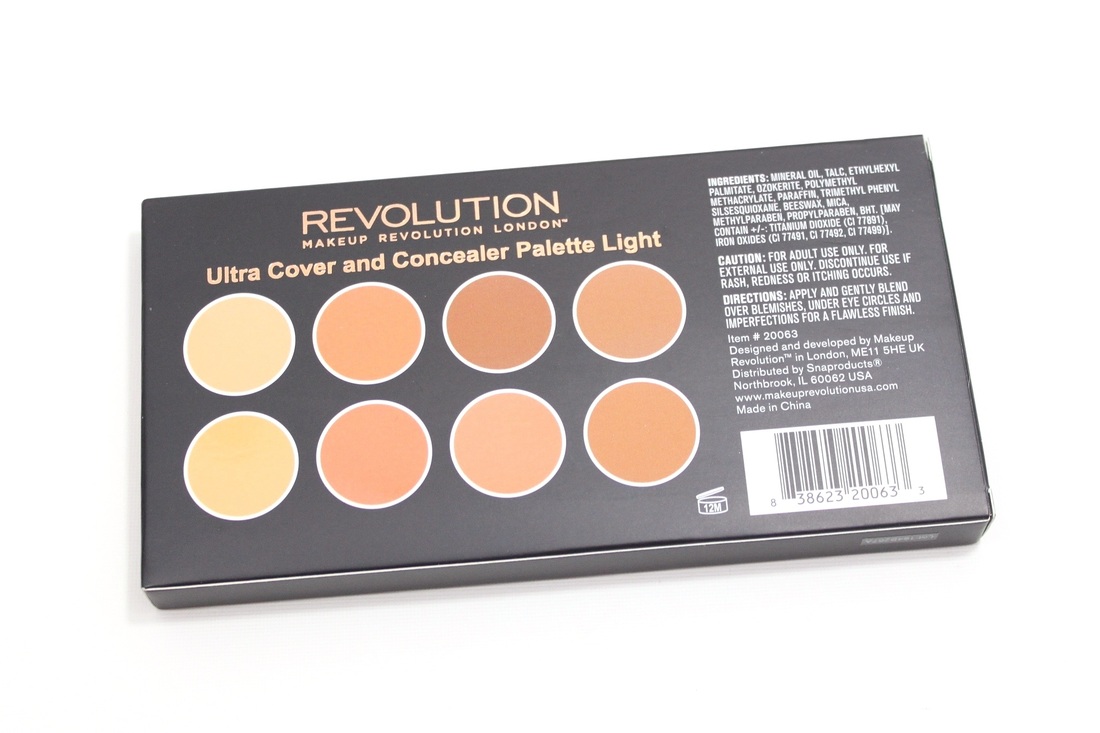 Makeup Revolution Ultra & Concealer Palette in Light | Review & Swatches - volleysparkle