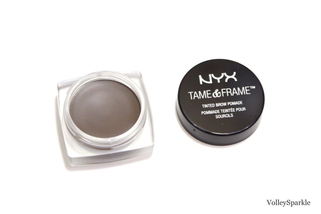 Frame Brow & & volleysparkle Pomade Review - Tame Nyx | Swatches Brunette Tinted