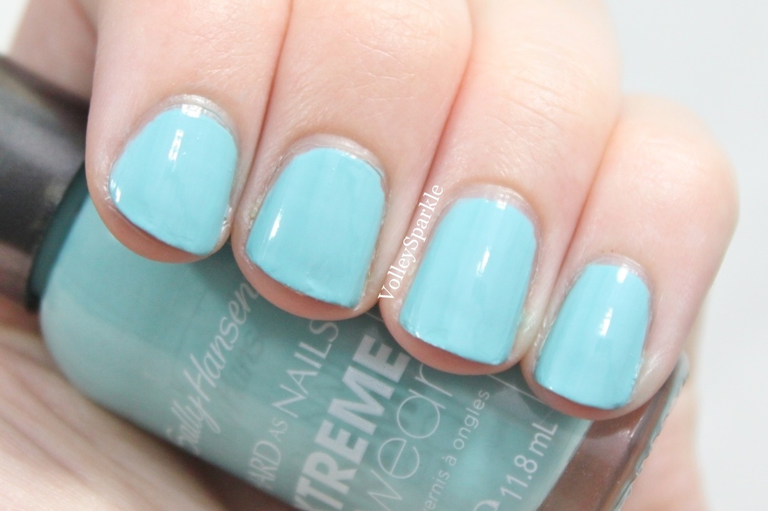 Sally Hansen Xtreme Wear Big Teal Nail Color | Review & Swatches -  volleysparkle