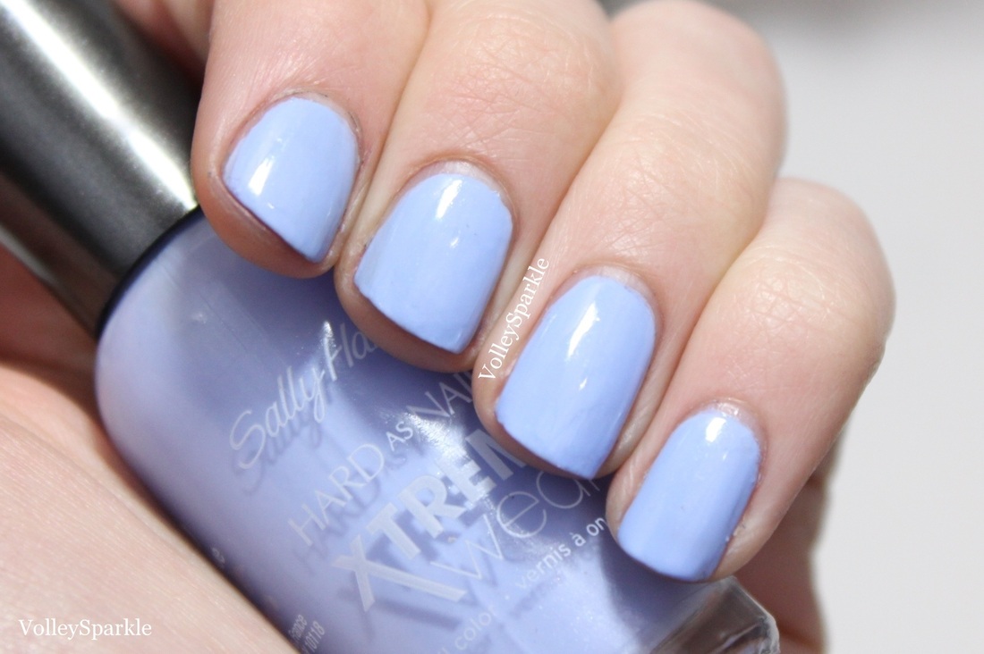 Sally Hansen Xtreme Wear Babe Blue Nail Color | Review & Swatches -  volleysparkle
