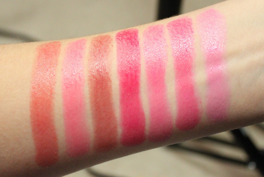 maybelline color whisper swatches coral ambition