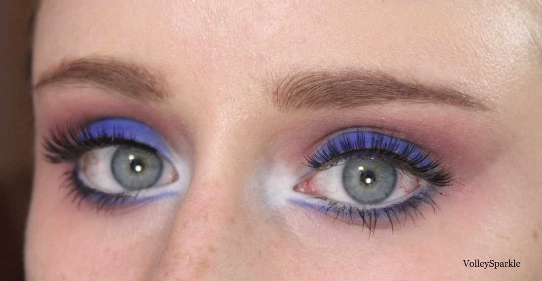 Cobalt Blue Eye Makeup Look | How To - volleysparkle