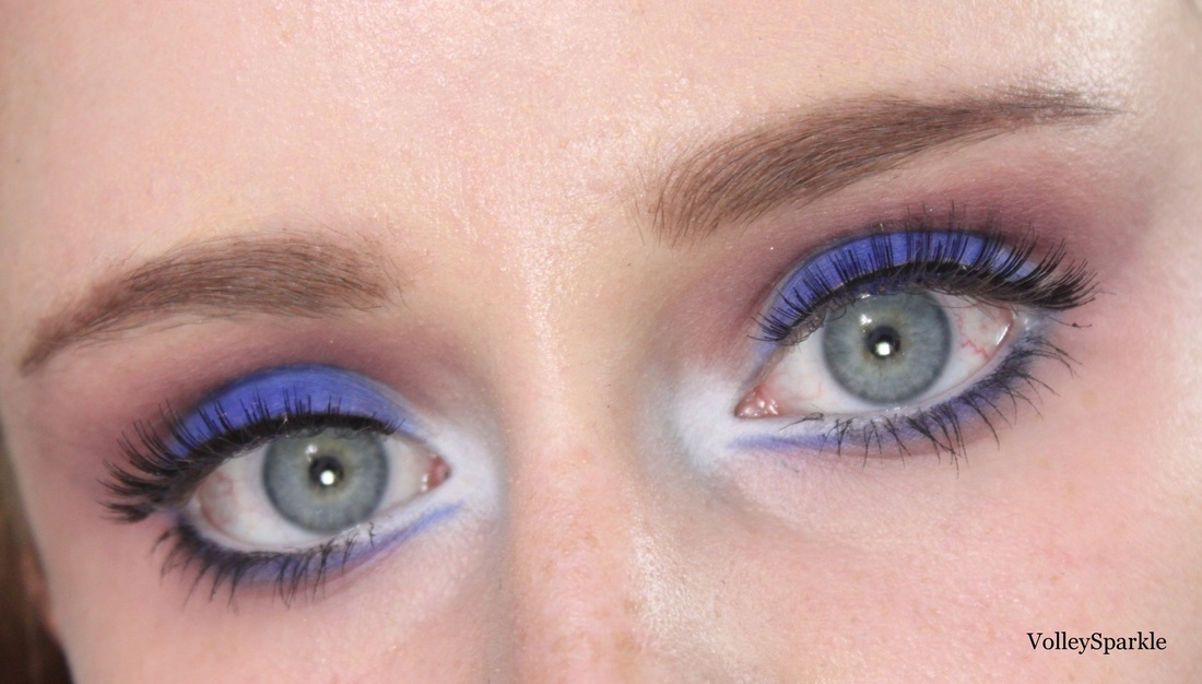 Cobalt Blue Eye Makeup Look | How To - volleysparkle